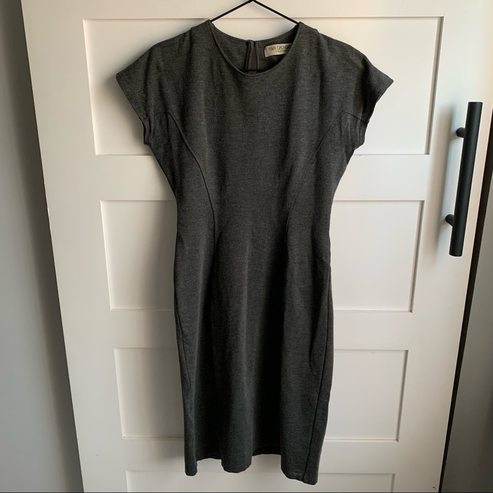 IVAN GRUNDALH | Preloved Gray Bodycon Dress sz UK 36